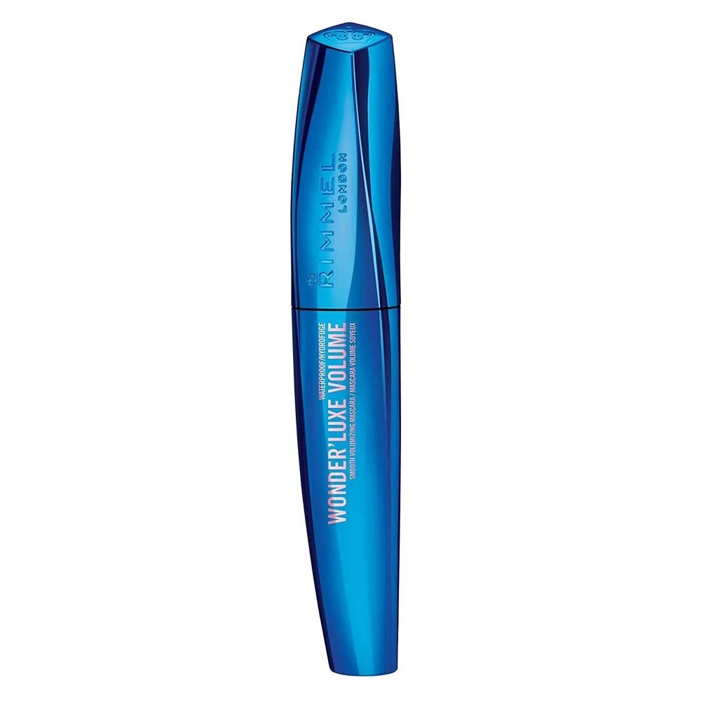 RIMMEL LONDON Wonder'Luxe Volume Mascara, 001 Waterproof Black, 0.37 Fluid Ounce